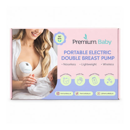 Extractor eléctrico de leche portátil doble - Premium Baby