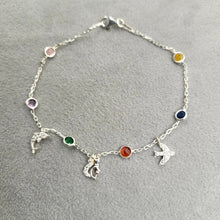 Pulsera Cristal Colores Plata 925