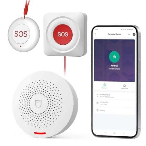 Botón de Llamada WiFi Hapippofa para Cuidadores