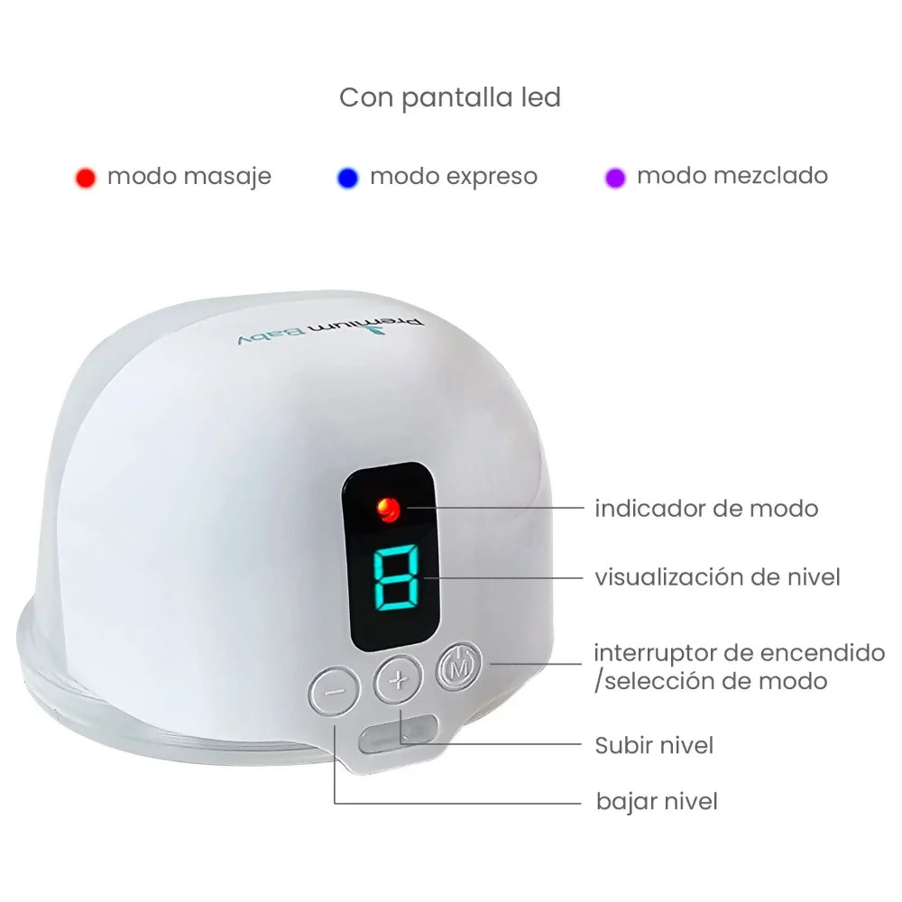 Extractor eléctrico de leche portátil doble - Premium Baby