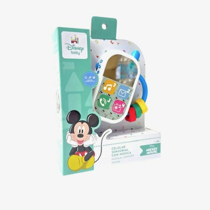 TELEFONO SENSORIAL CON MUSICA Y LUZ MICKEY