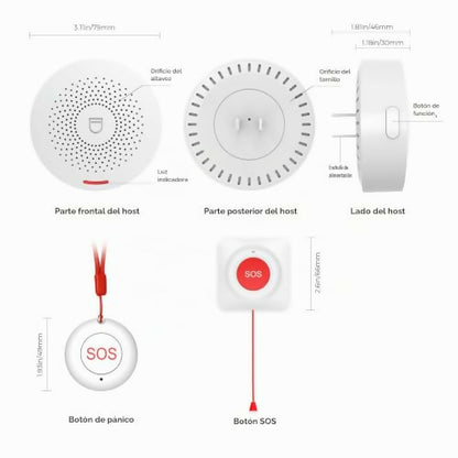 Botón de Llamada WiFi Hapippofa para Cuidadores