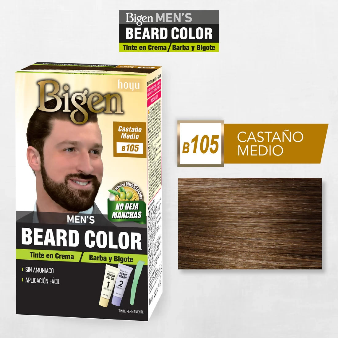 Tinte Men´s Barba No. B105 - Castaño Mediano (BIGEN)