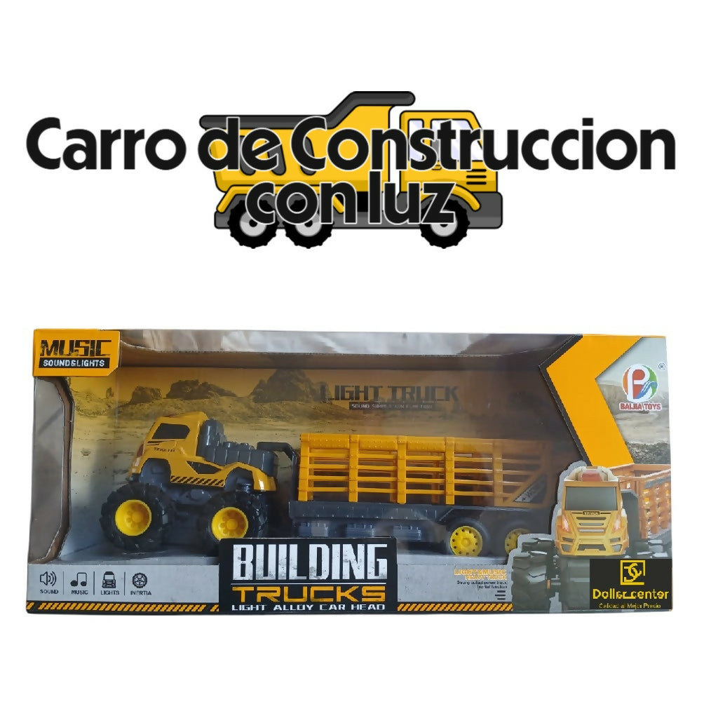Carro de construcción con luz y sonido
