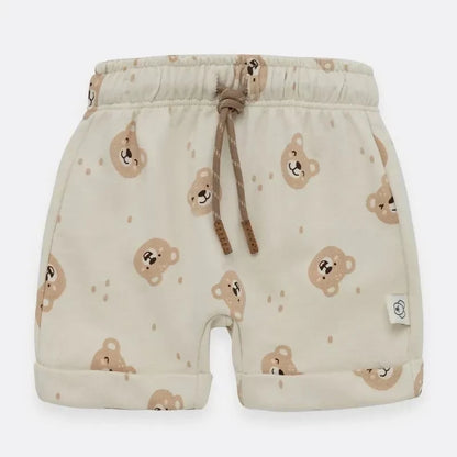 Conjunto para bebé de 2 piezas mameluco y short de ositos