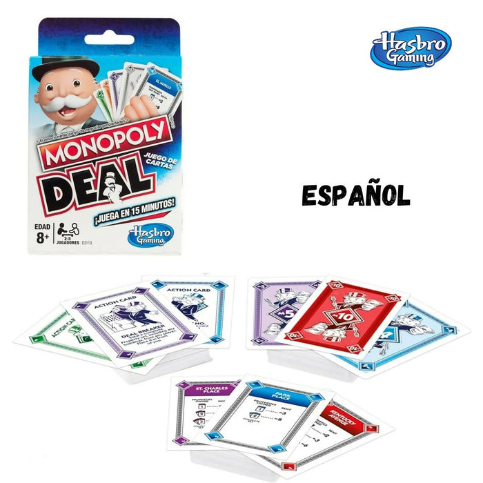 Monopoly DEAL ESPAÑOL Hasbro Gaming.