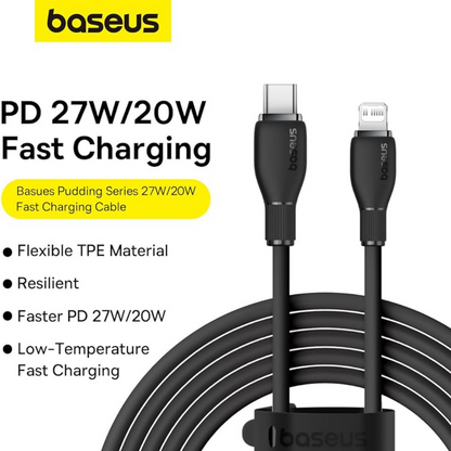 Baseus Pudding Series Fast Charging Cable Type-C to iP 20W 1.2m Cluster