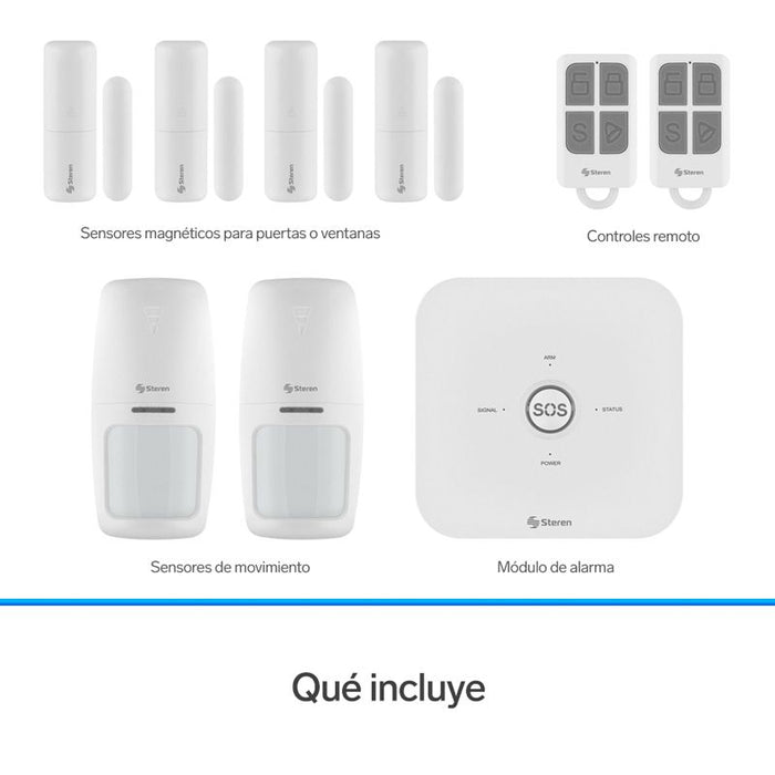 SISTEMA DE SEGURIDAD WIFI CON 6 SENS Y A