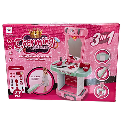 Tocador de juguete 3 en 1 para niña