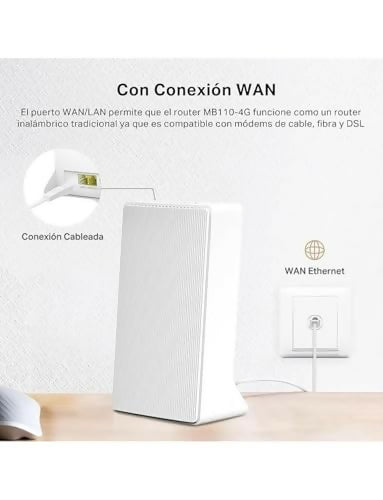 Router 4G LTE con SIM Mercusys MB110-4G WiFi 300Mbps