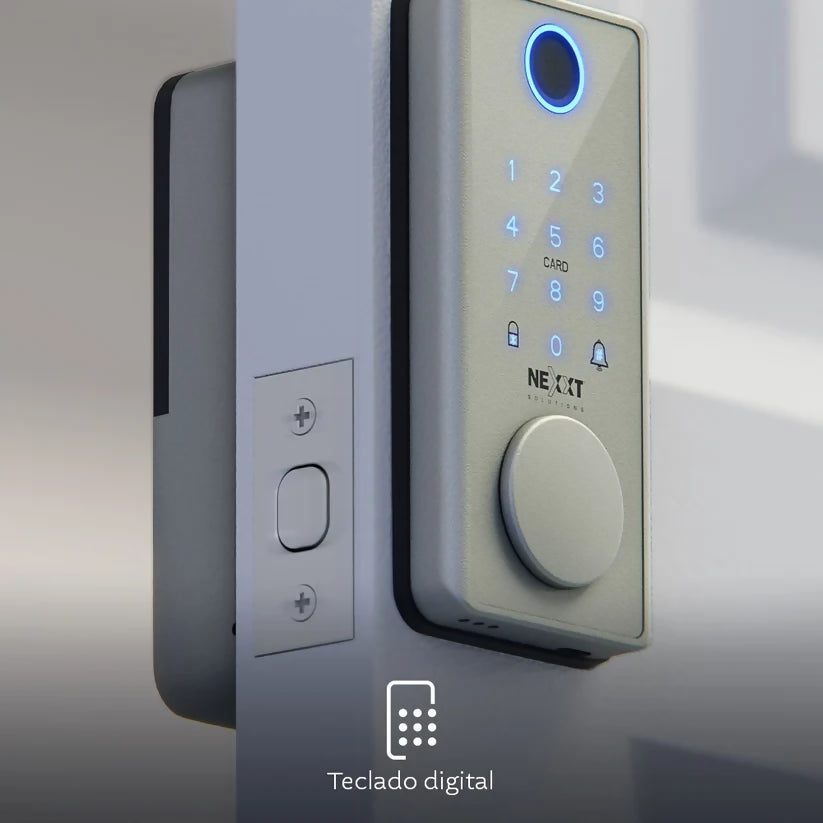 Cerradura Inteligente Wi-Fi de Acero Inoxidable — 5 Modos de Acceso, Huella Dactilar, IP65 | Nexxt NHS-D150