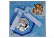 MEDALLON PARA CUNA ACRILICO LAMINADO DE PLATA