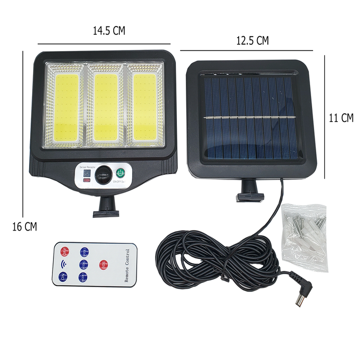 Lámpara solar con sensor y control