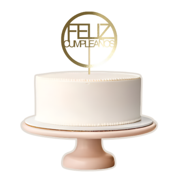 Cake topper Feliz Cumpleaños CM007AM