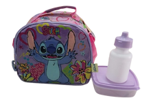 LONCHERA STITCH CON ACCESORIOS