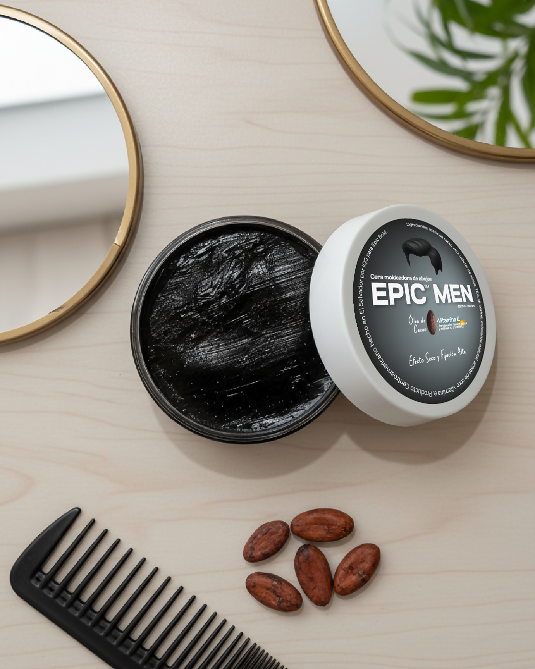 Cera Fijadora + Shampoo Minoxidil + Minoxidil Barba 5% + Bio Activos EPIC MEN