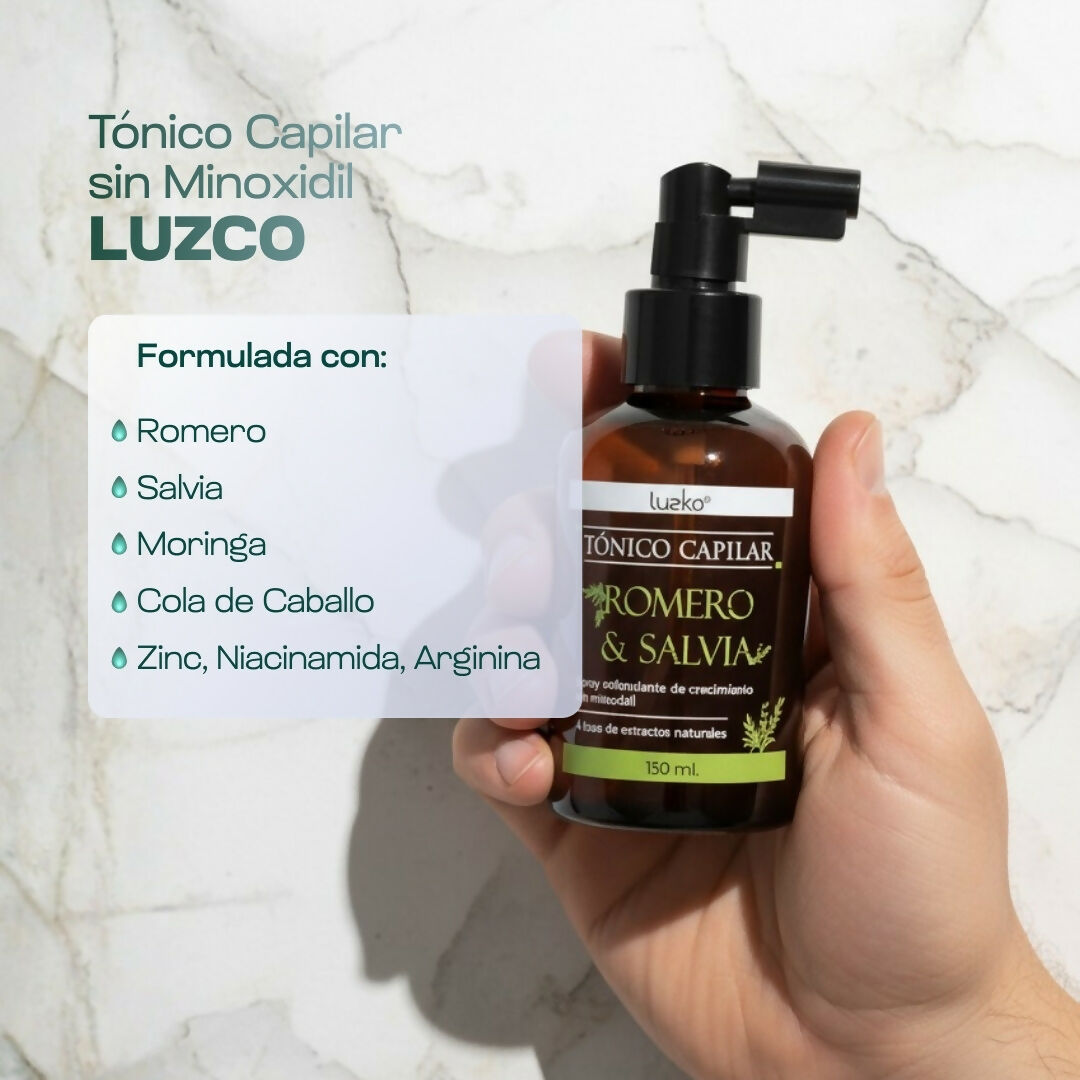 Tónico Capilar de Romero y Salvia - LUZCO 130 ml