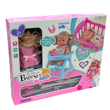 Muñeca con accesorios para niña