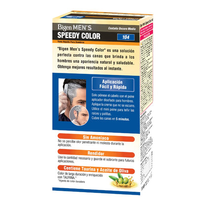 Tinte Men´s Speedy Color No.104 - Castaño Oscuro Medio (BIGEN)