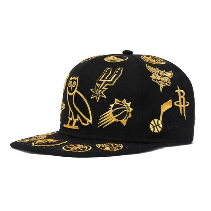 Gorra OVO x NBA All‑Over Icon Gold 59FIFTY