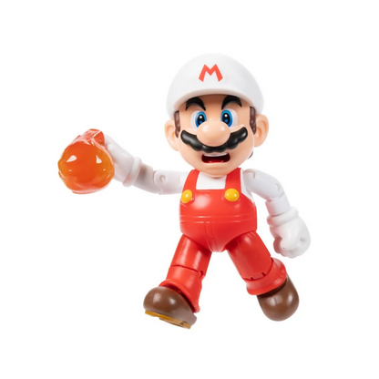 Super Mario FIRE con bola de fuego 11cm.