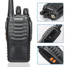 Radio comunicadores walkie talkie Baofeng BF-888S 5W | 16 Canales | Incluye Bases de Carga y Manos Libres