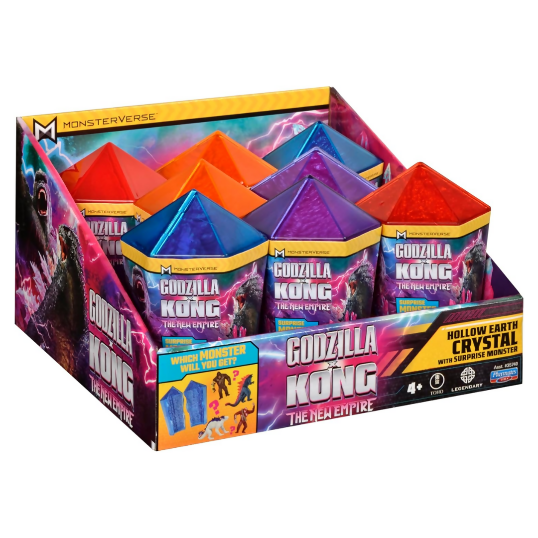 Cristal de Tierra con Mini Monstruo Sorpresa 6.5cm. Godzilla x Kong