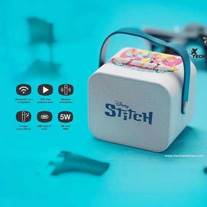 Disney Stich Spkr Wls-BT Karaoke kit w mic