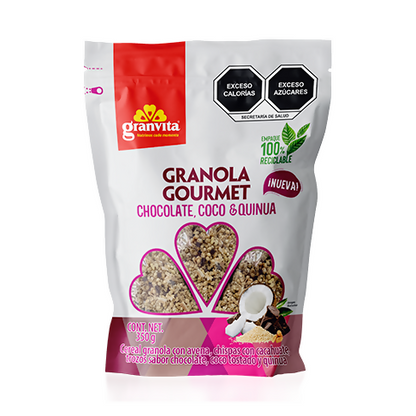 GRANOLAS - Granola Gourmet (Chocolate, Coco & Quinua) 350g (GRANVITA)