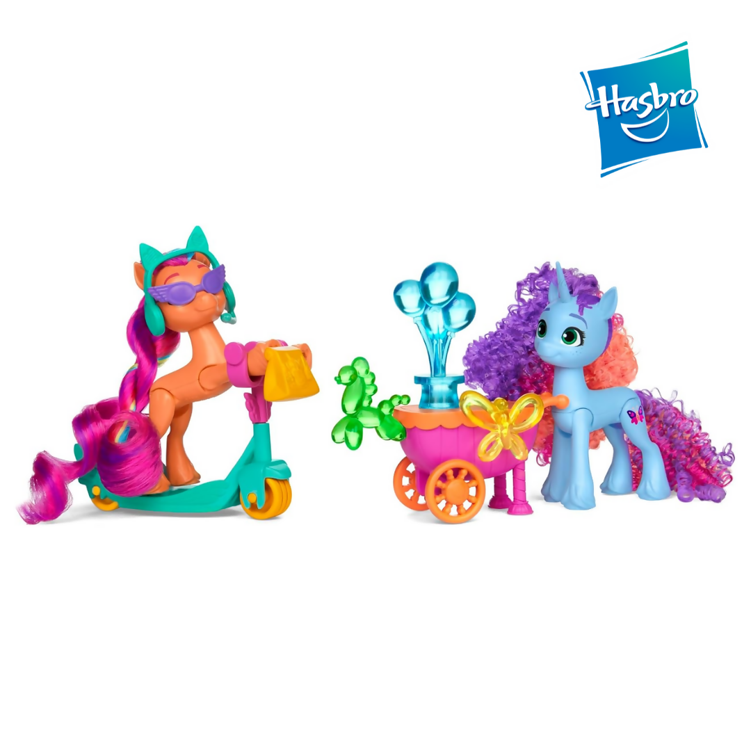 My Little Pony: Balloons Misty Brightdawn & Sunny Starscout Rolling Scooter 9cm.