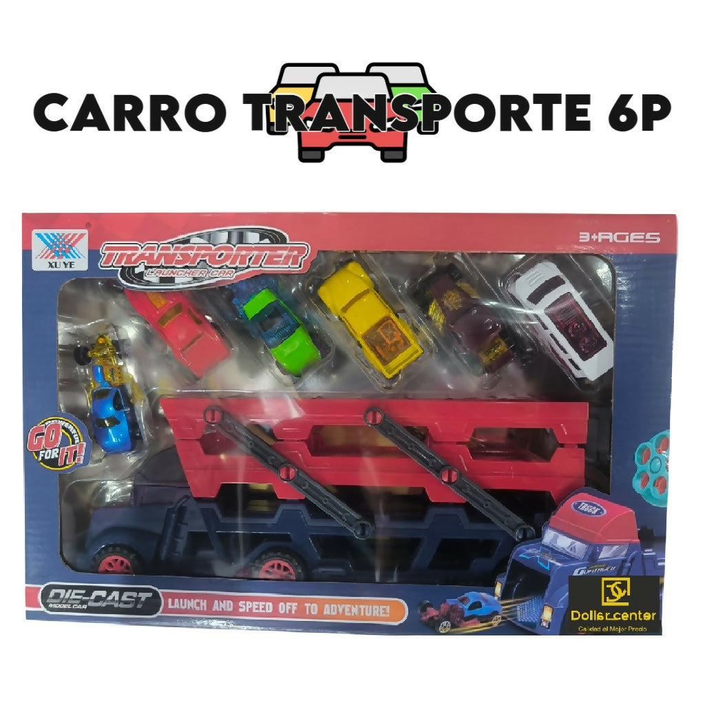 CARRO TRANSPORTE CON CARRITOS 6P