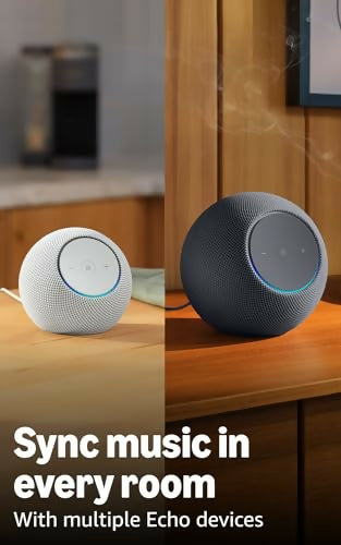 Amazon Echo Dot Max - Bocina Inteligente Alexa, Sonido Envolvente, Hub Hogar Inteligente