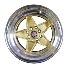 Set de 4 rines 14 SCARLETT - DCENTI STW600 4 hoyos - Fondo Dorado