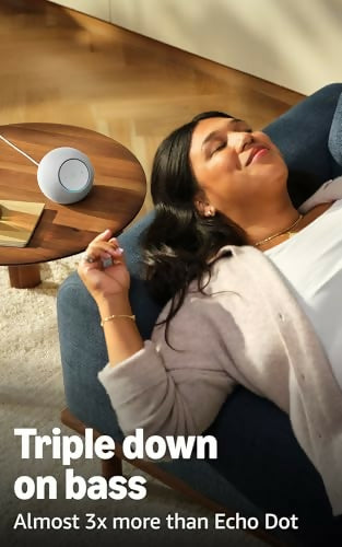 Amazon Echo Dot Max - Bocina Inteligente Alexa, Sonido Envolvente, Hub Hogar Inteligente