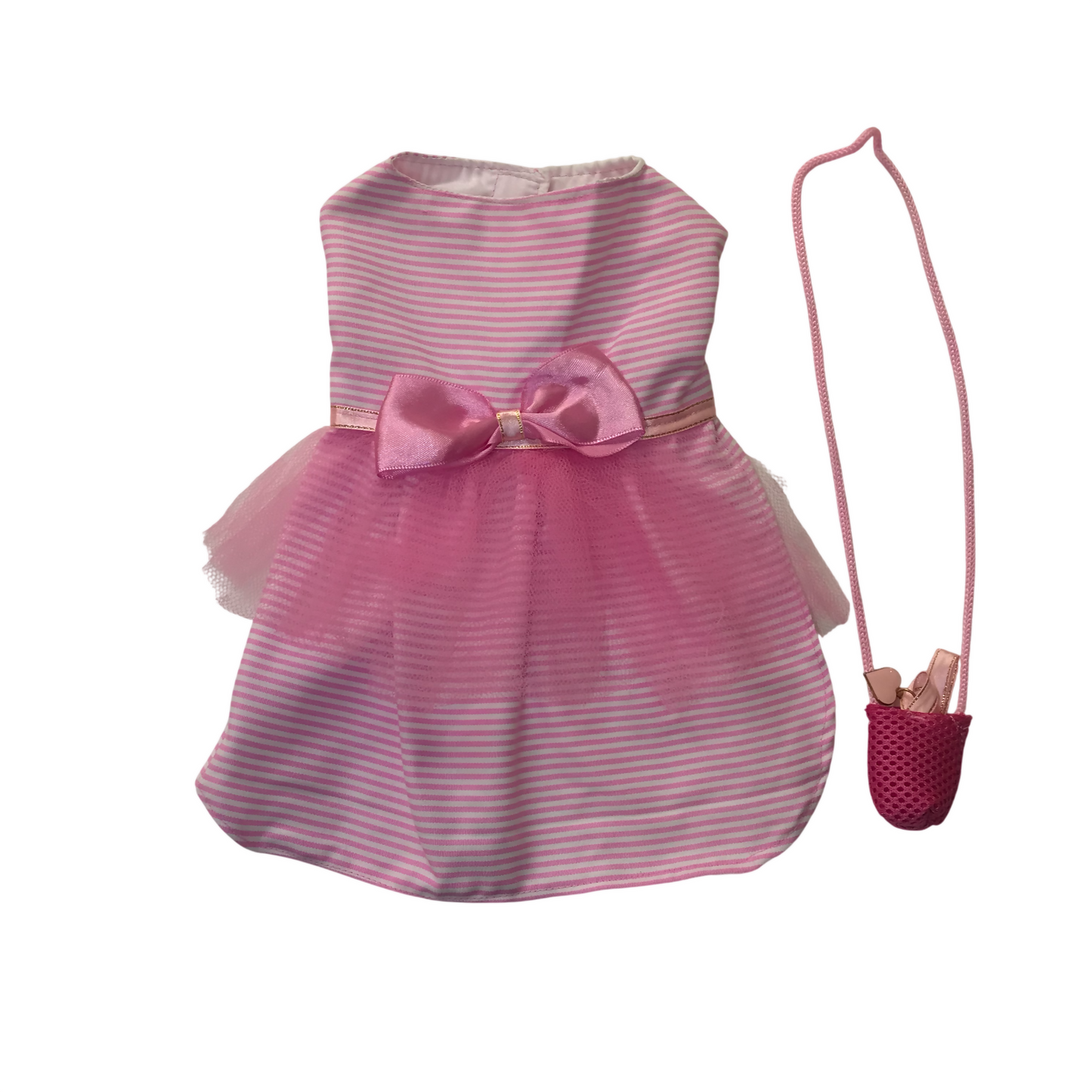 Vestido de Gala para Perritas con Bolso y Bandolera Incluida