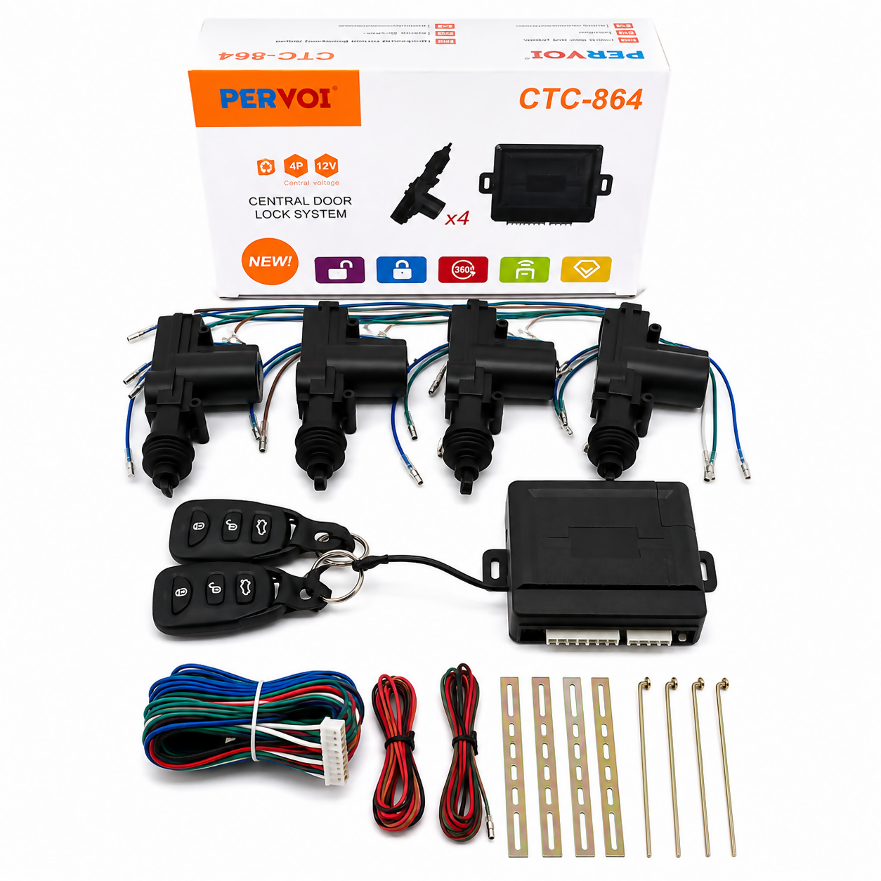Sistema Universal de Cierre Central para Vehículo – Kit Completo