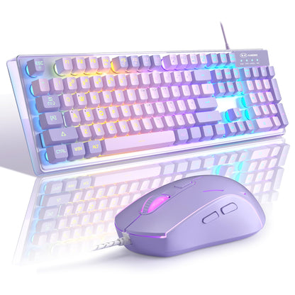 Teclado y Ratón Gamer K1, con Iluminación RGB LED