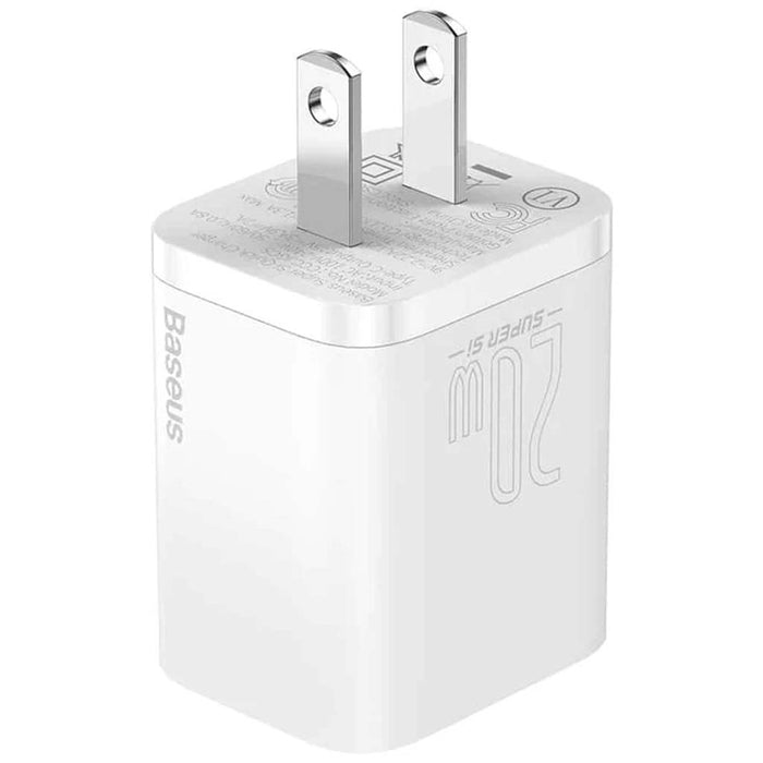 Baseus Compact Charger USB + Type-C 20W White