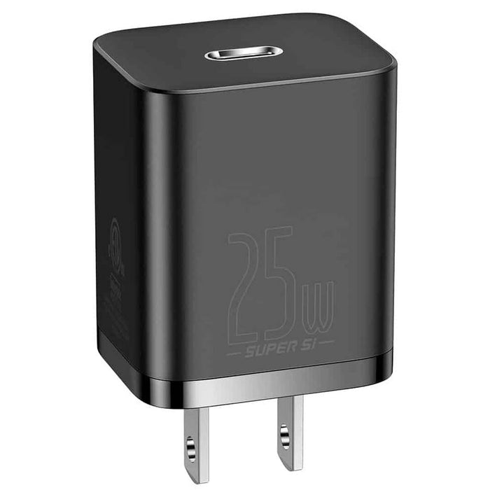 Baseus Super Si Quick Charger 1C 25W W/Cable Type-C to Type-C Black