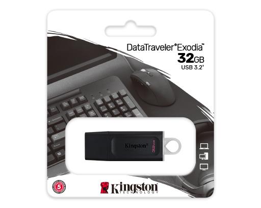 Memoria USB De 32gb 3.2 Data Traveler Exodia Kingston