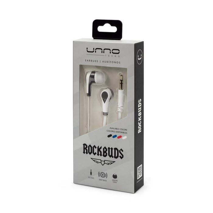 Audífono Rockbuds 3.5mm Blanco Unno