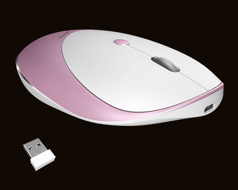 Mouse inalámbrico R600 - Rosa