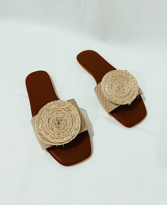 SANDALIAS DE YUTE Y MIMBRE