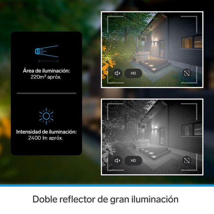 CÁMARA WIFI CON REFLECTOR Y MONITOREO WE